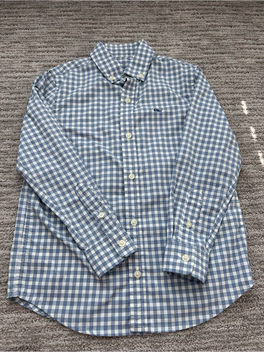 Boys Vineyard Vines Performance Long Sleeve Button Shirt